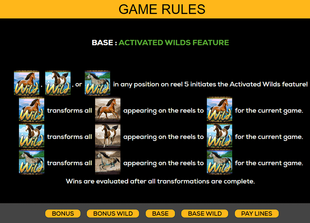 Activated Wilds Feature Activated Wilds Feature